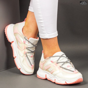 Pantofi Sport "Delux Fashion 1765 White Pink"