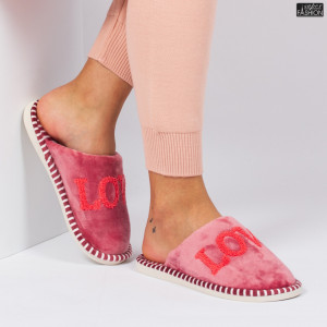 papuci de casa dama roz