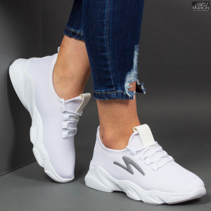 Pantofi Sport ''ALD Fashion HQ-2 White Silver''