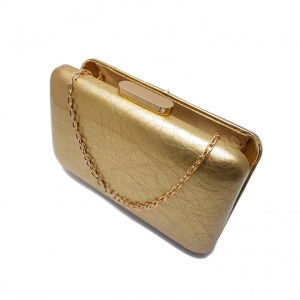 Clutch piele ecologica lacuita, Tia accesorii, auriu