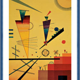 Poster Kandinsky "Structuri vesele" inramat