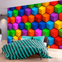Fototapet - Colorful Geometric Boxes