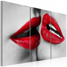 Tablou canvas Buze rosii