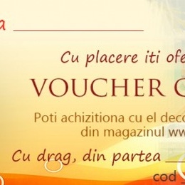 Voucher cadou 30 lei