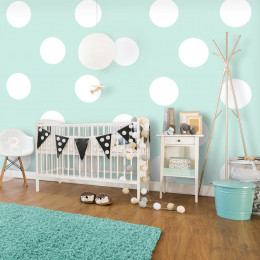 Fototapet - Sky Blue Dots