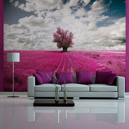 Fototapet - Magenta meadow