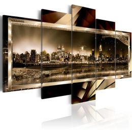 Tablou - New York: Starry night - sepia