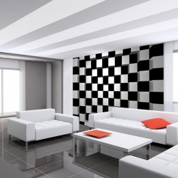 Fototapet 3D Cuburi albe si negre