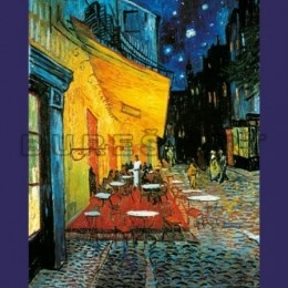 Tablou Van Gogh Terasa cafenelei inramat, 70x50 cm
