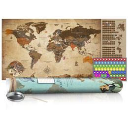 Harta răzuibilă - Vintage Map - Poster (English Edition)