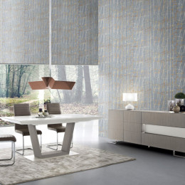 Tapet superlavabil modern retea fire aurii fundal gri