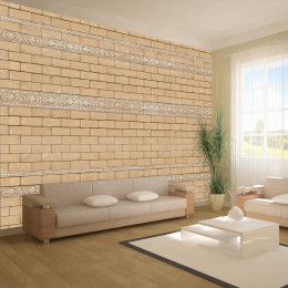 Fototapet - Brick with ornaments