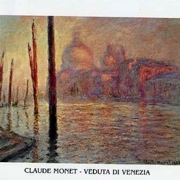 Tablou Monet Veduta di Venezia 80x60 cm