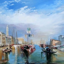 Pictura "Canal grande"-reproducere W.Turner