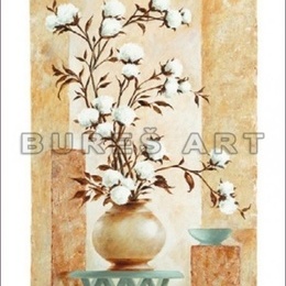 Tablou ''Floare de bumbac'' inramat