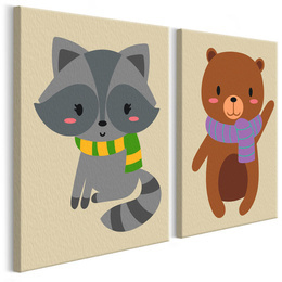 Pictatul pentru recreere - Raccoon & Bear