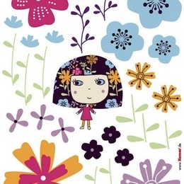 Sticker de perete "Flowerine"