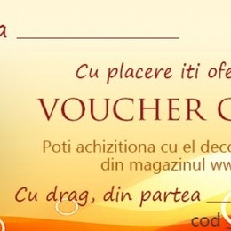 Voucher cadou de la 50 pana la 250 lei