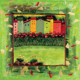 Tablou decorativ Paesino verde