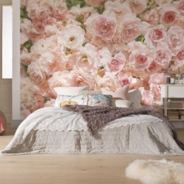 Fototapet cu trandafiri roz Rosa