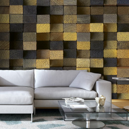 Fototapet - Wooden cubes