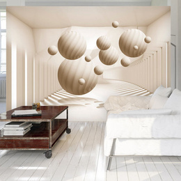 Fototapet - Beige Balls