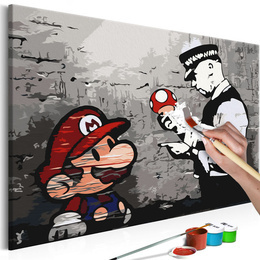 Pictura pe numere - Mario (Banksy)