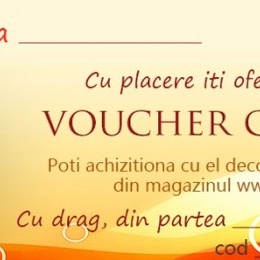 Voucher cadou de la 50 pana la 250 lei