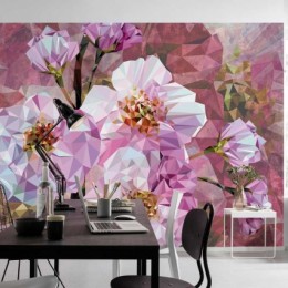 Fototapet decorativ Flori de cristal
