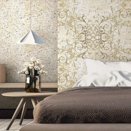 Tapet superlavabil cu ornament baroc stilizat