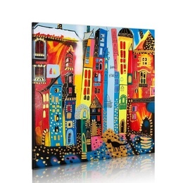 Tablou pictat manual - Magic street