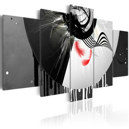 Tablou - Metal with red accents