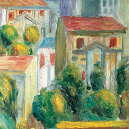 Tablou Renoir Case la Cagnes inramat