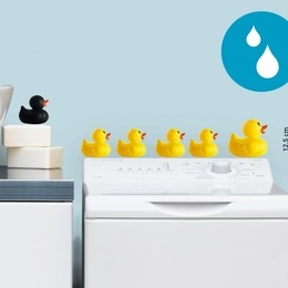 Sticker decorativ pentru baie "Ratuste"