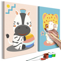 Pictatul pentru recreere - Zebra & Leopard