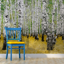 Fototapet - In birch grove...