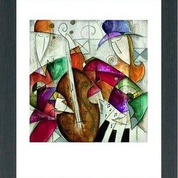 Poster decorativ cubist "Jam session II"