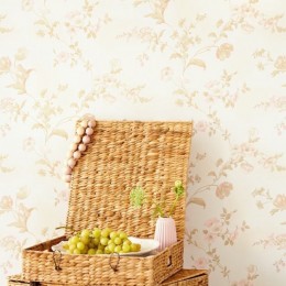 Tapet superlavabil floral discret vintage