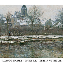 Tablou Monet "Zapada la Vetheuil" inramat