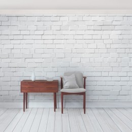 Fototapet vlies Perete din caramida alba