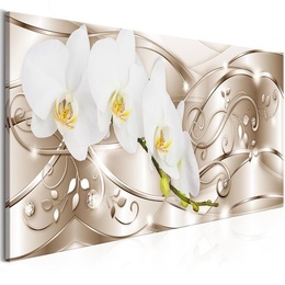 Tablou - Flowering (1 Part) Narrow Beige