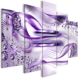 Tablou - Underwater Harp (5 Parts) Wide Violet