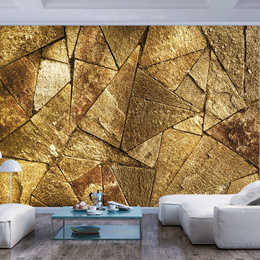 Fototapet - Pavement Tiles (Golden)