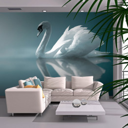 Fototapet - White swan