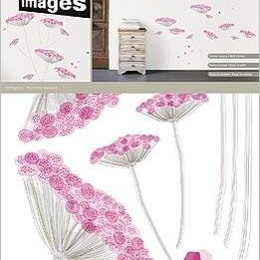 Sticker decorativ "Flori dantelate"