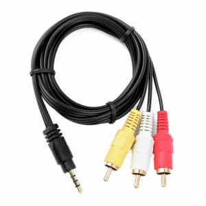 Cablu Jack 3,5 / 3x RCA tata 1,5m