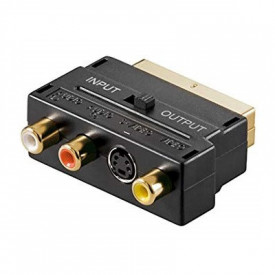 Adaptor Scart la RCA & SVHS switch Gold