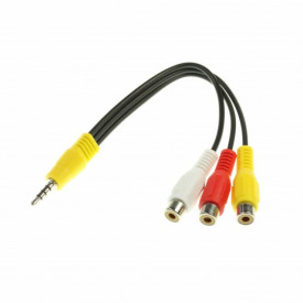 Cablu Jack 3,5 / 3x RCA mama 20cm