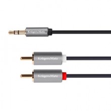 Cablu Jack 3,5 / 2x RCA 1M K&M Gold
