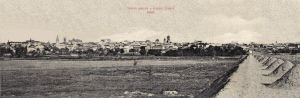 Craiova, 1905, vedere panoramica rara, poster 100 x 33 cm